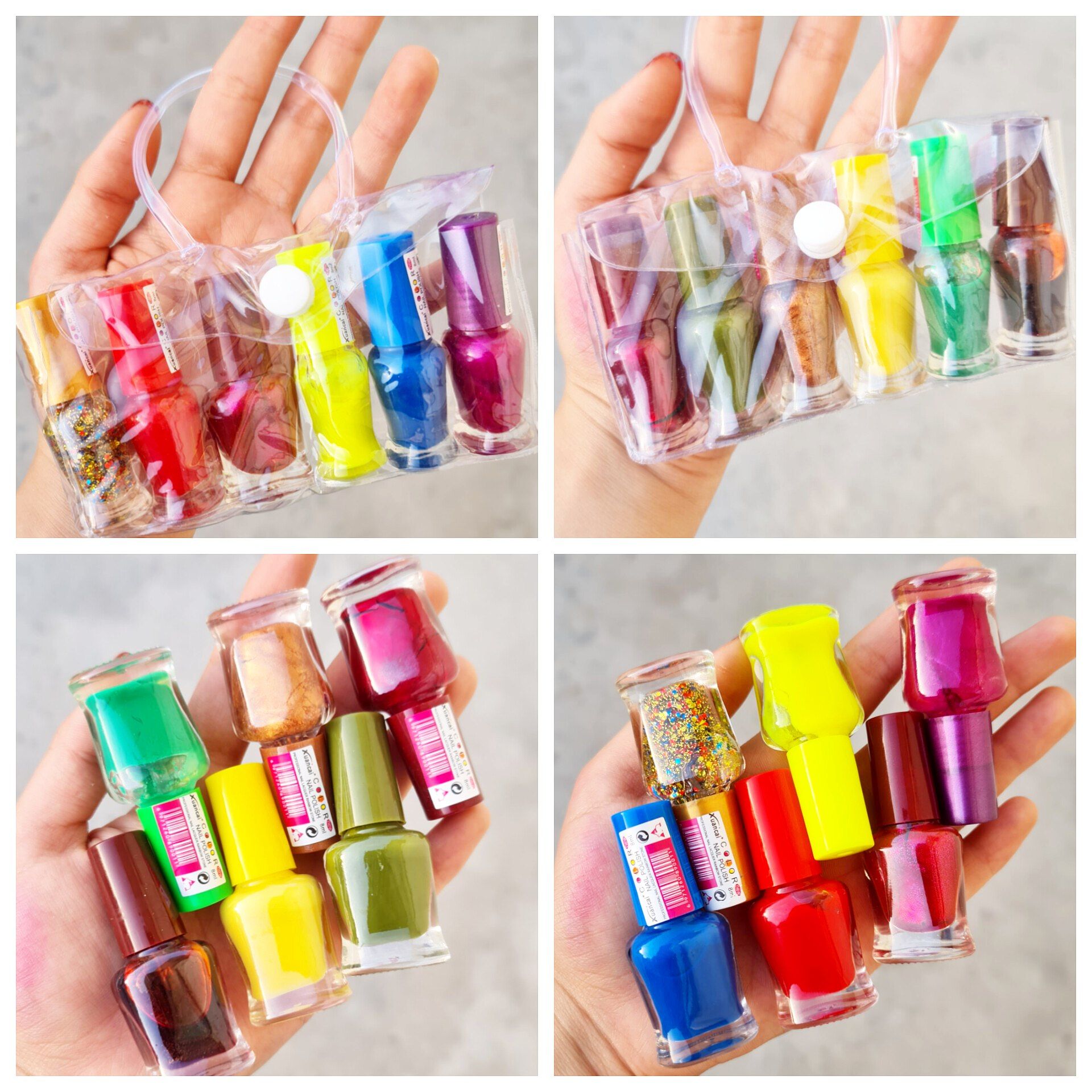 پک ۶ عددی لاک کیفی😍🌈 رنگبندی زیبا
